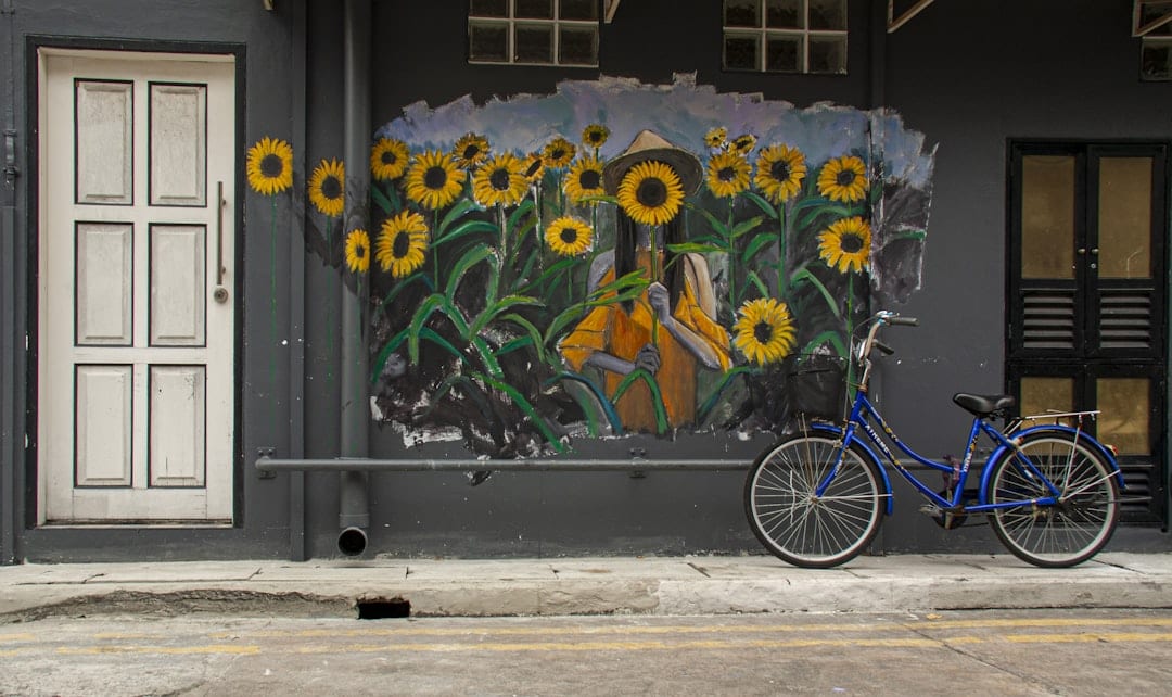 Vibrant street art and boutique shops along narrow Haji Lane in Singapore