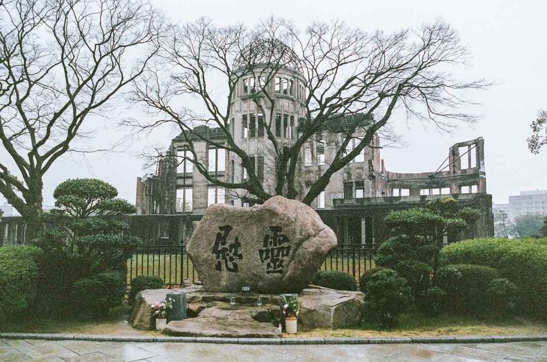 Hiroshima Japan Peace Memorial and city view
