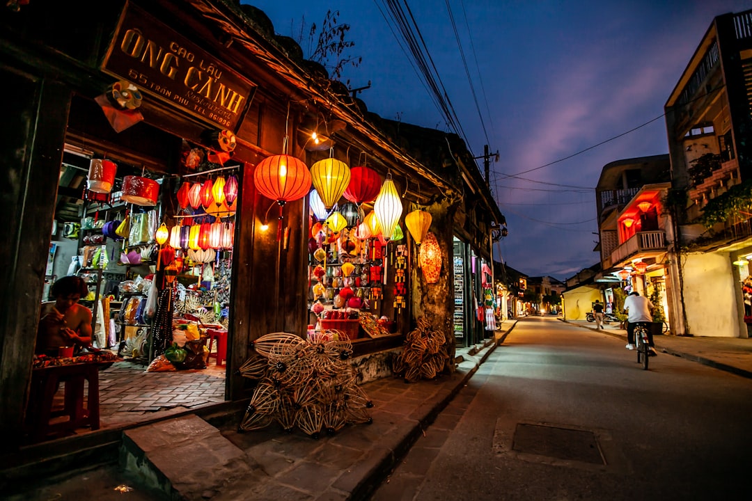 Hoi An Ancient Town Vietnam colorful lanterns at night