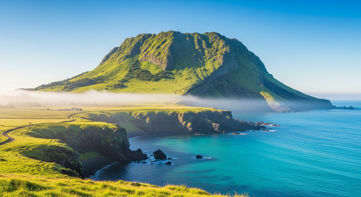 Jeju Island Seongsan Ilchulbong sunrise peak