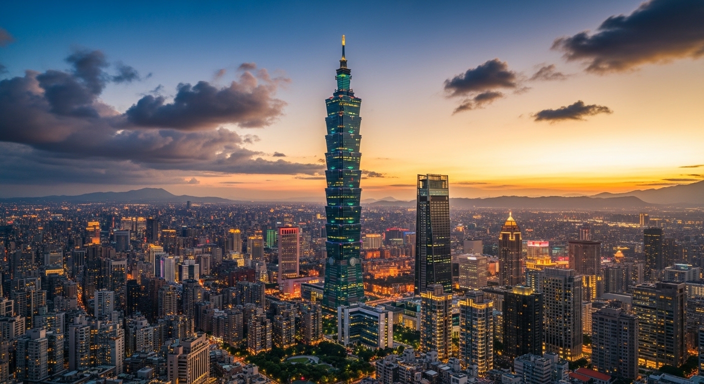 Taipei 101 Taiwan skyline