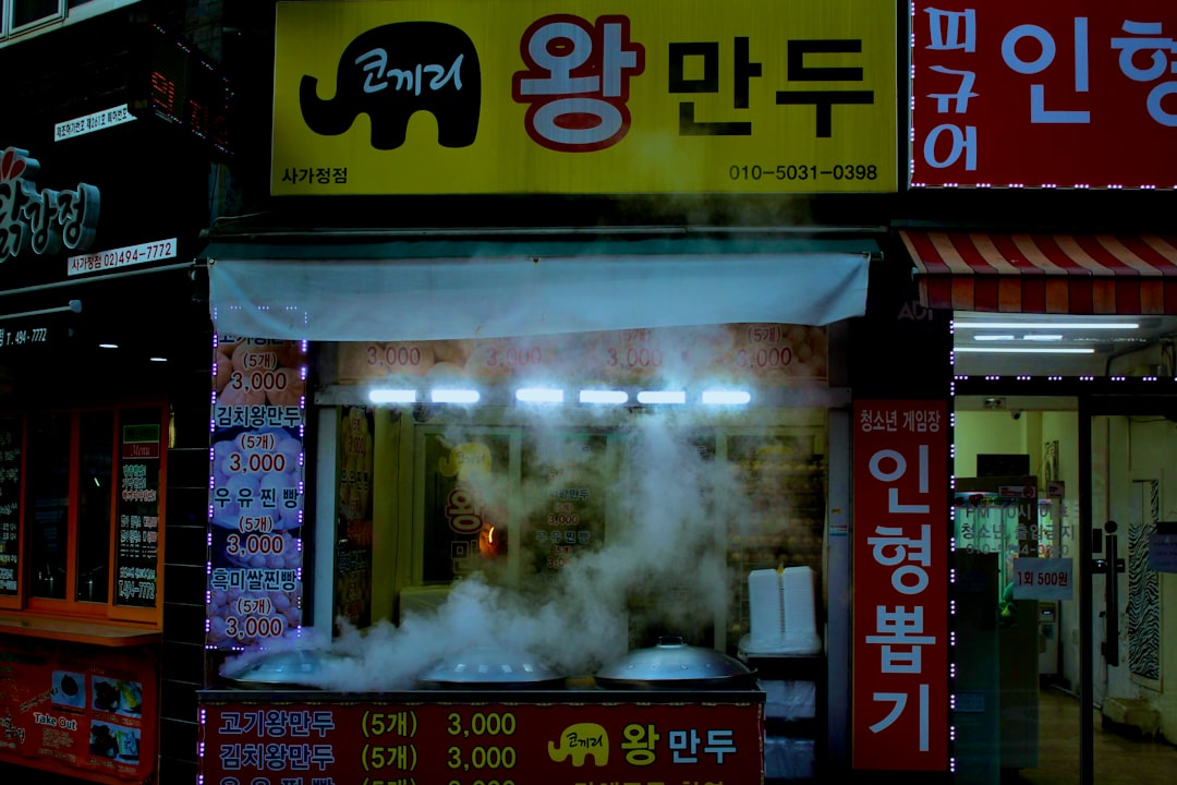 Myeongdong shopping district vibrant atmosphere
