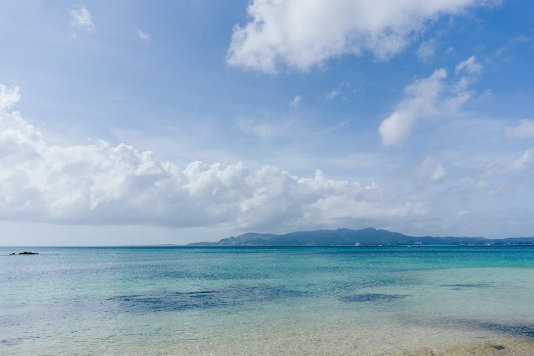 Okinawa's tropical coastline with turquoise waters