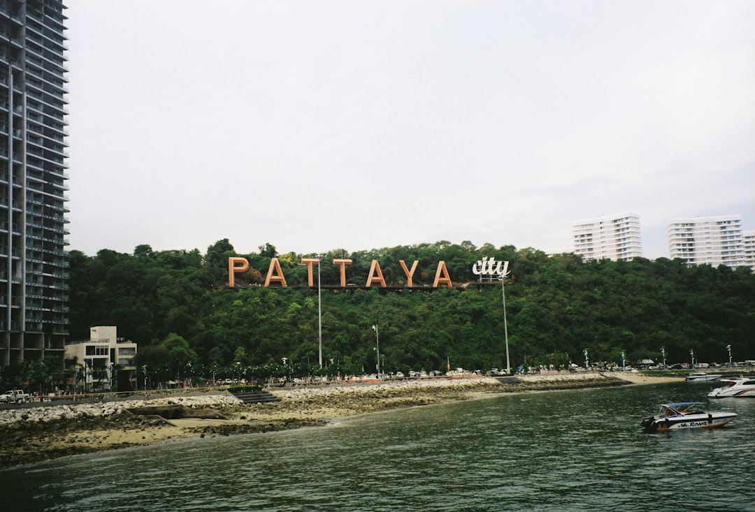 Pattaya beach resort hotel with tropical scenery