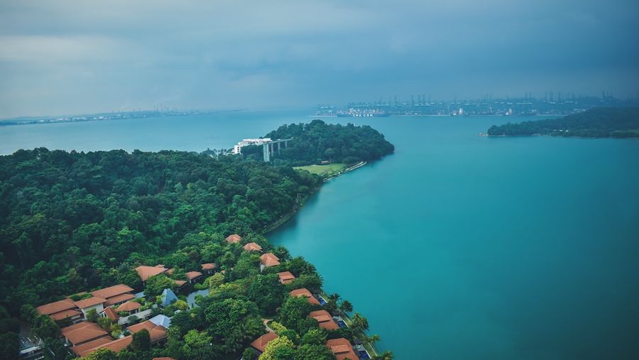 sentosa cable car ride dark version