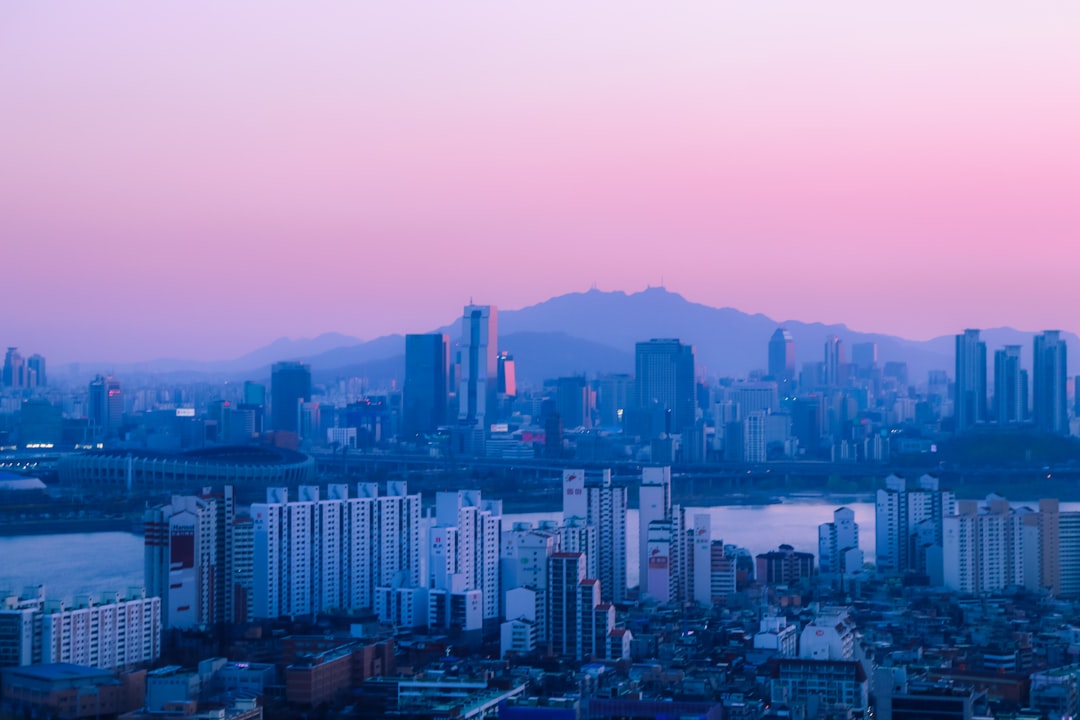 Seoul cityscape with modern skyscrapers