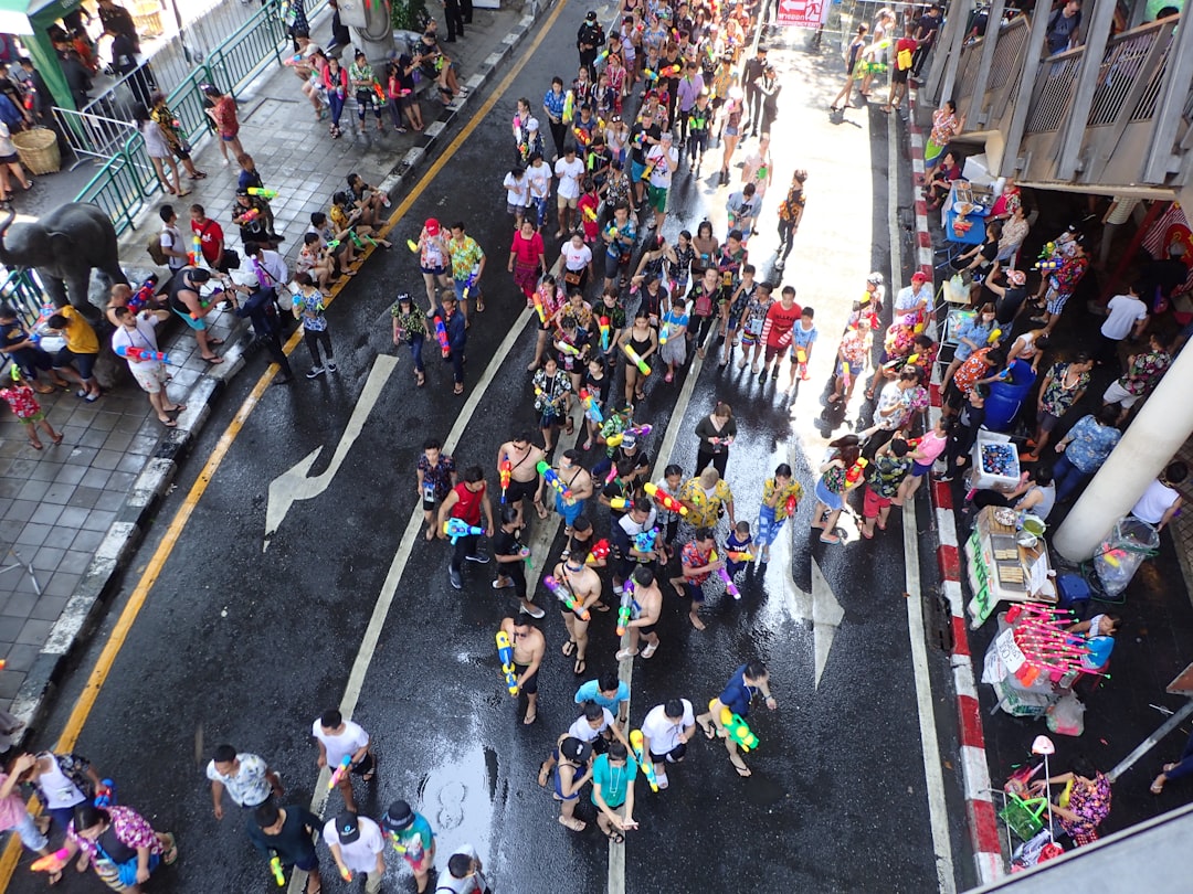 Songkran Thai New Year water festival celebration