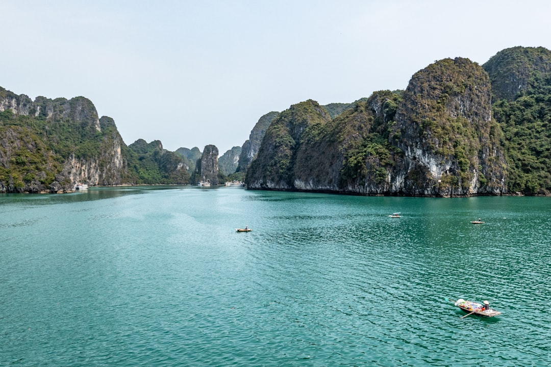 Luxury cruise ship sailing in Vietnam Ha Long Bay