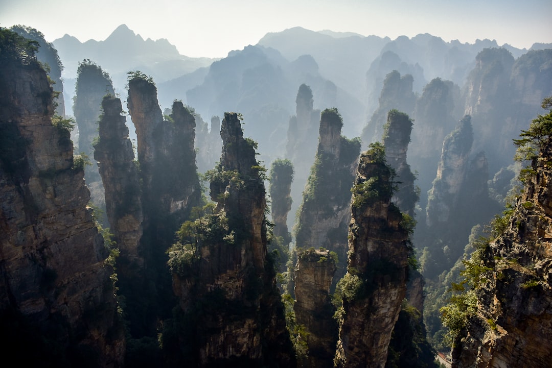 Zhangjiajie Avatar Mountains misty peaks